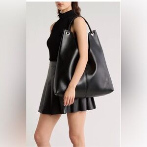 BCBG Soft Slouchy Hobo Bag IN BLACK